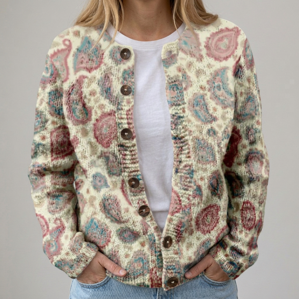 Clara - Cardigan with Floral Pattern for Autumn
