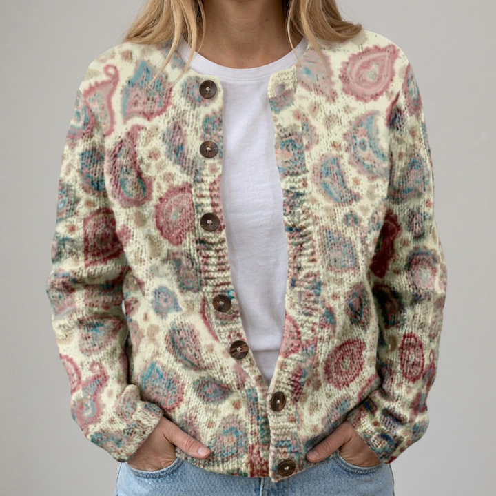 Clara - Cardigan with Floral Pattern for Autumn