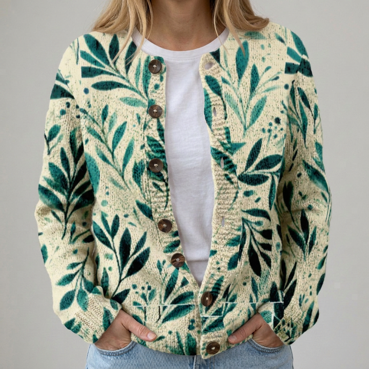 Elin - Floral Pattern Cardigan