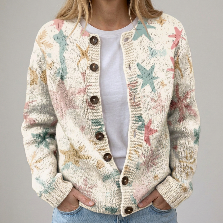 Ella - Cardigan with Autumn Flowers