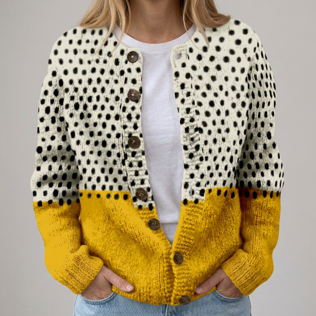 Frieda - Cardigan with Autumn Flowers