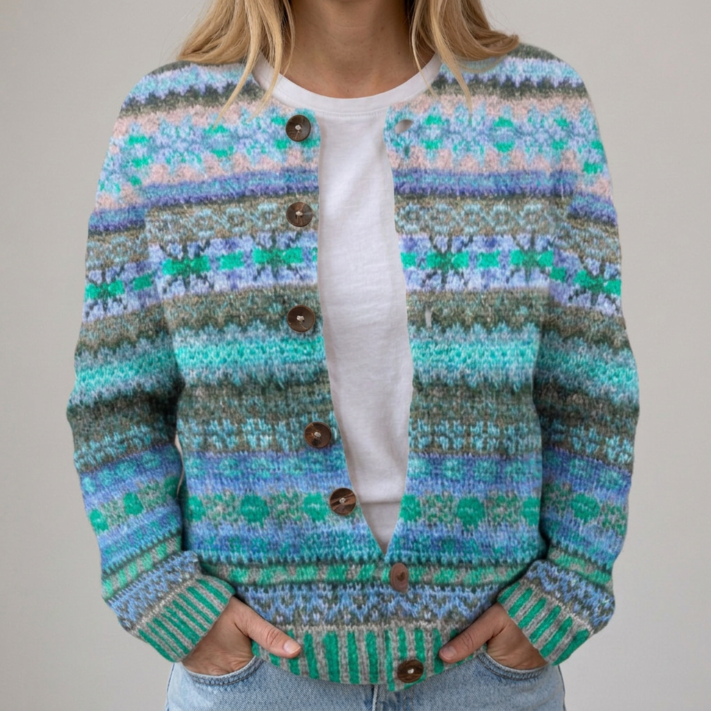 Mia - Autumn Floral Cardigan