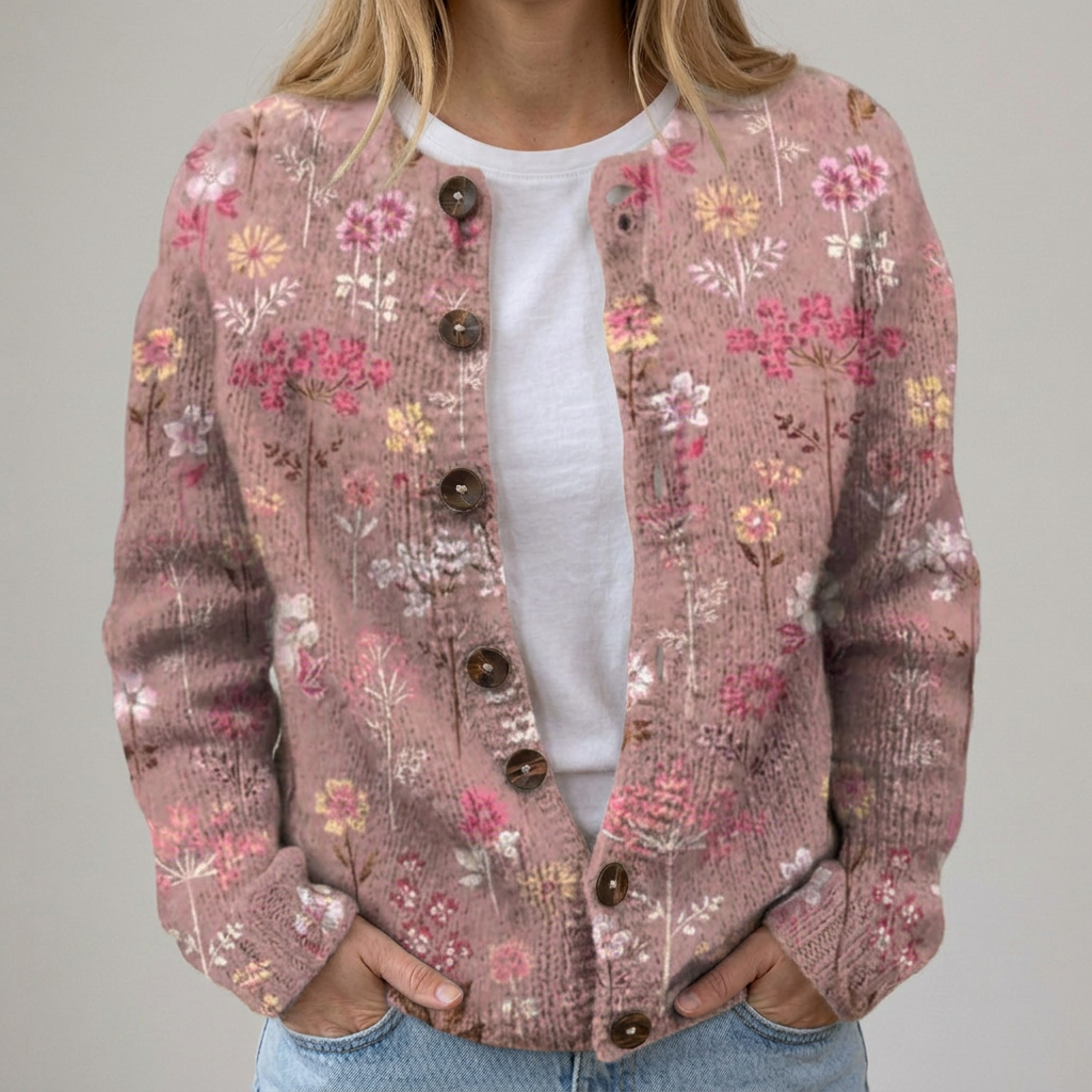Mina - Autumn Floral Cardigan