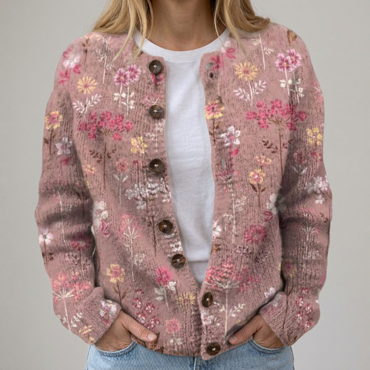 Mina - Autumn Floral Cardigan