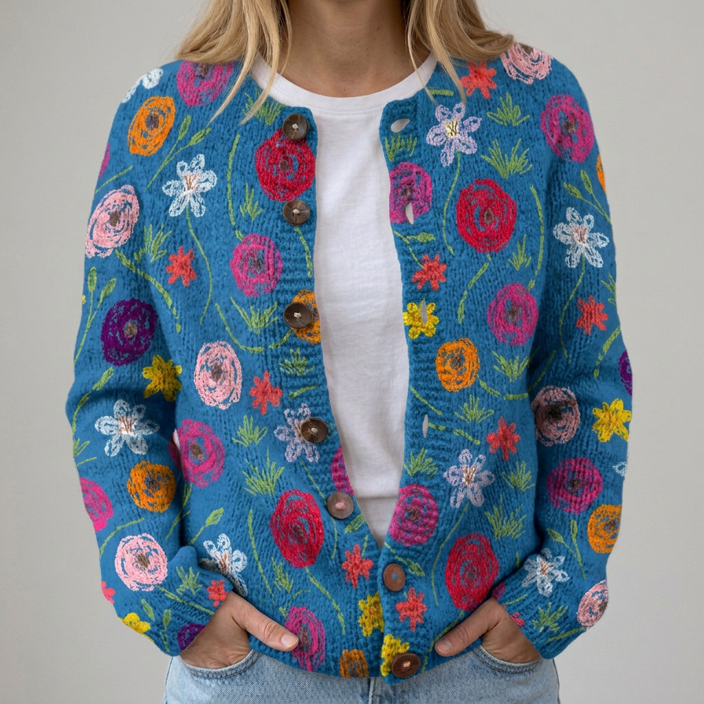 Cleo - Colourful Sweater for Autumn