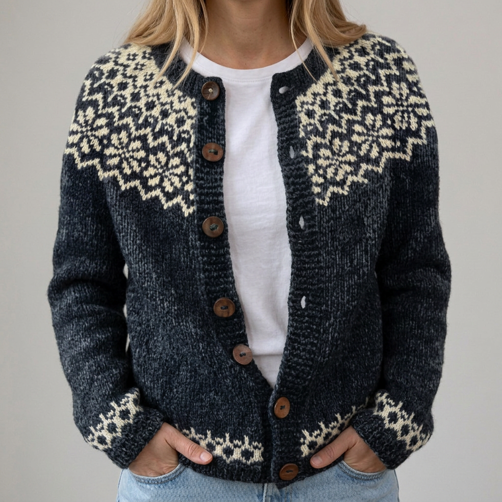 Greta - Autumn Flowers Cardigan