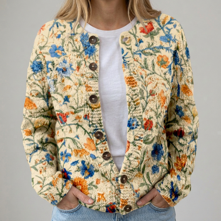 Louise - Autumn Floral Cardigan