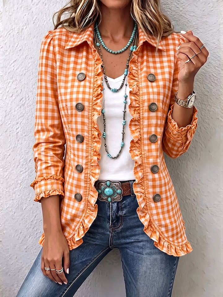 Elke™ | Gingham Check Blazer