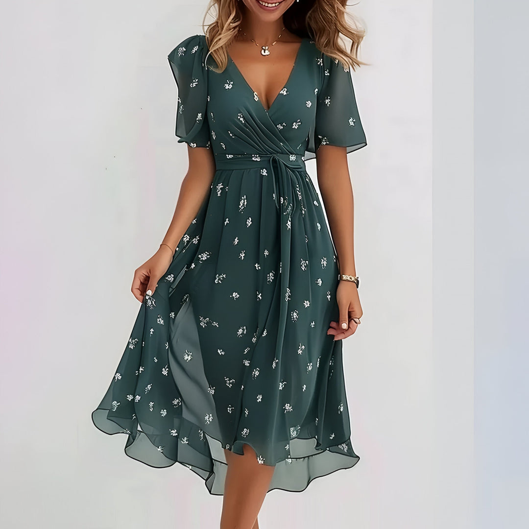 SVEA | Elegantes, luftiges Kleid mit bauchbedeckendem Schnitt