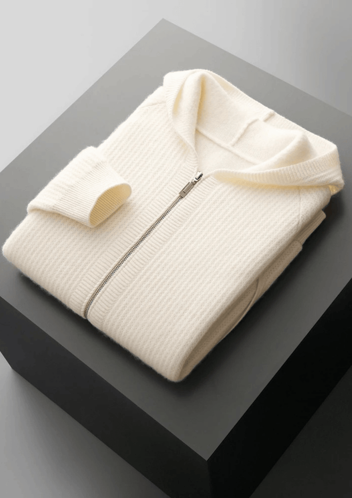 SVEA | Merino Zip-Hoodie aus extra feiner Merinowolle