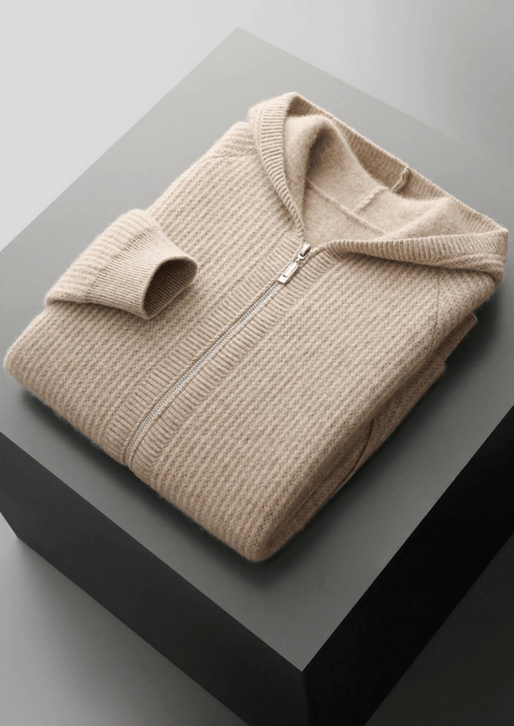SVEA | Merino Zip-Hoodie aus extra feiner Merinowolle