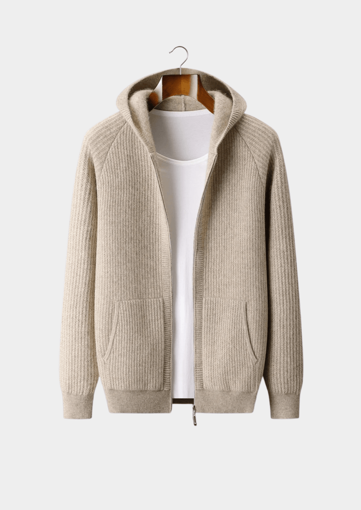 SVEA | Merino Zip-Hoodie aus extra feiner Merinowolle