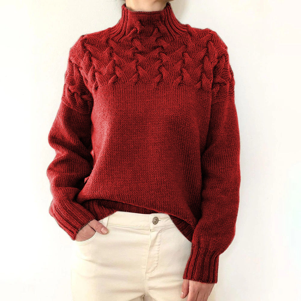 Jane | Warm Knit Turtleneck Sweater