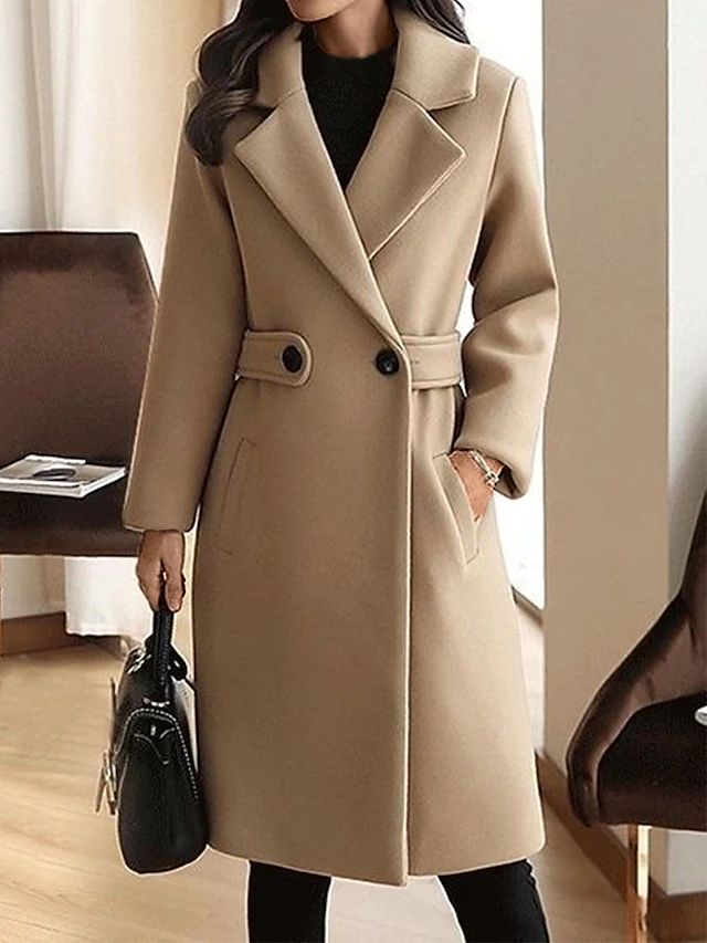Jane | Elena Whitmore Premium Belted Long Wool Coat