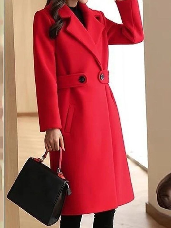 Jane | Elena Whitmore Premium Belted Long Wool Coat