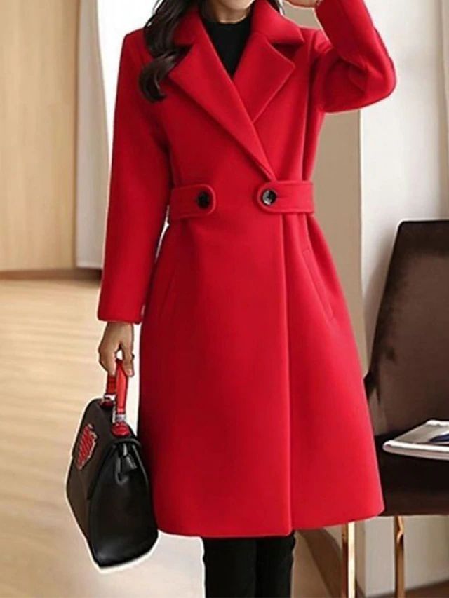 Jane | Elena Whitmore Premium Belted Long Wool Coat