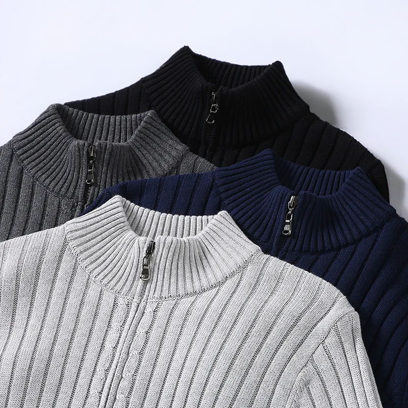 SVEA | Lässige Zip-Up Strickjacke