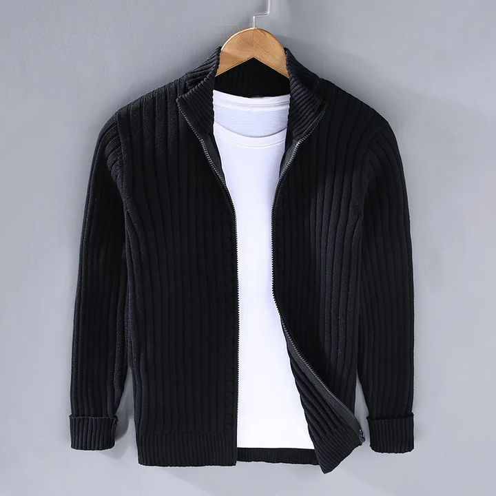 SVEA | Lässige Zip-Up Strickjacke