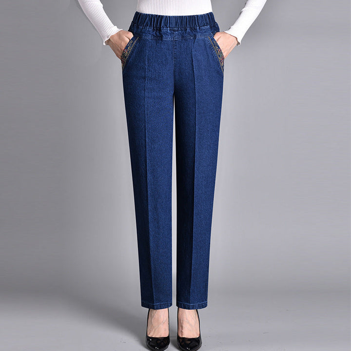 SVEA | Damenjeans mit elastischem Bund und Seitentaschen