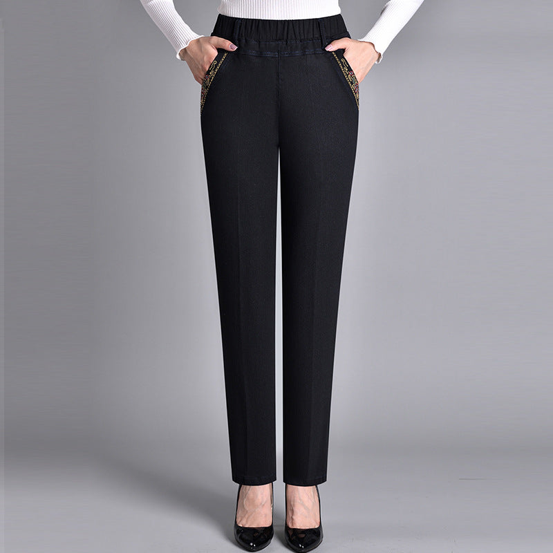 SVEA | Damenjeans mit elastischem Bund und Seitentaschen