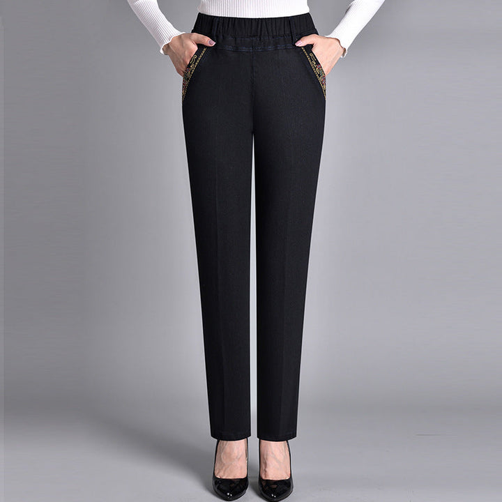 SVEA | Damenjeans mit elastischem Bund und Seitentaschen