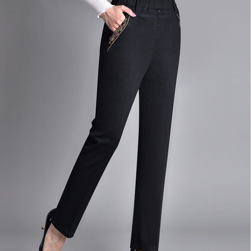 SVEA | Damenjeans mit elastischem Bund und Seitentaschen