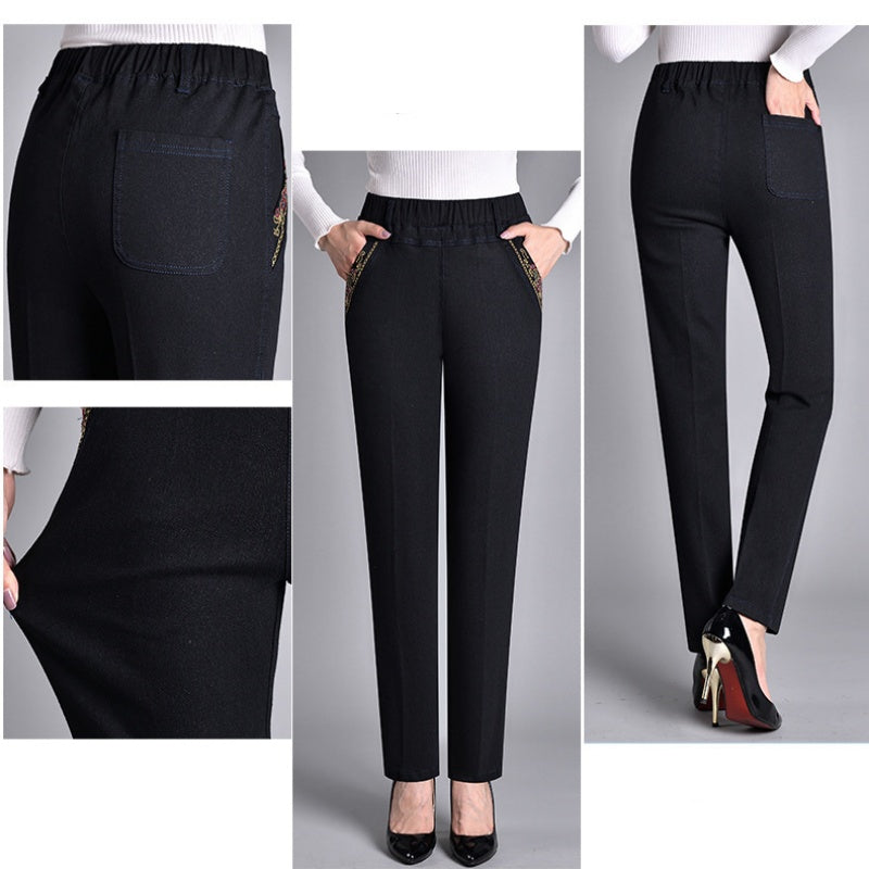 SVEA | Damenjeans mit elastischem Bund und Seitentaschen