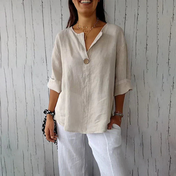 SVEA | Vielseitige Knopf Bluse