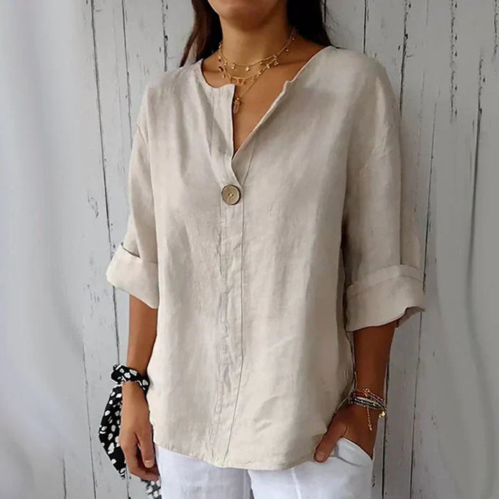SVEA | Vielseitige Knopf Bluse