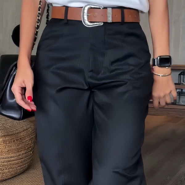 SVEA | ELEGANTE, FIGURSCHMEICHELNDE HOSE MIT STREIFEN