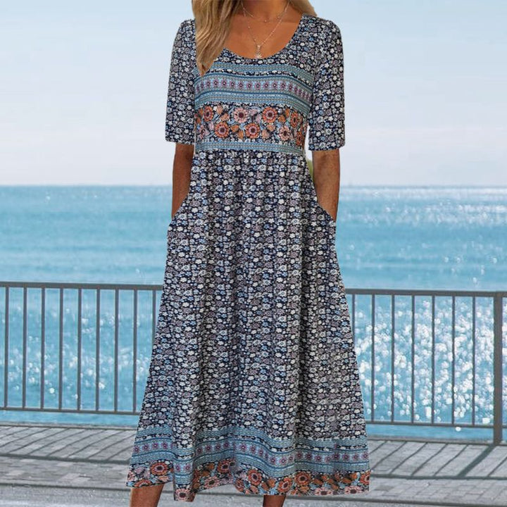 SVEA | Elegantes Boho-Kleid mit Print für Damen