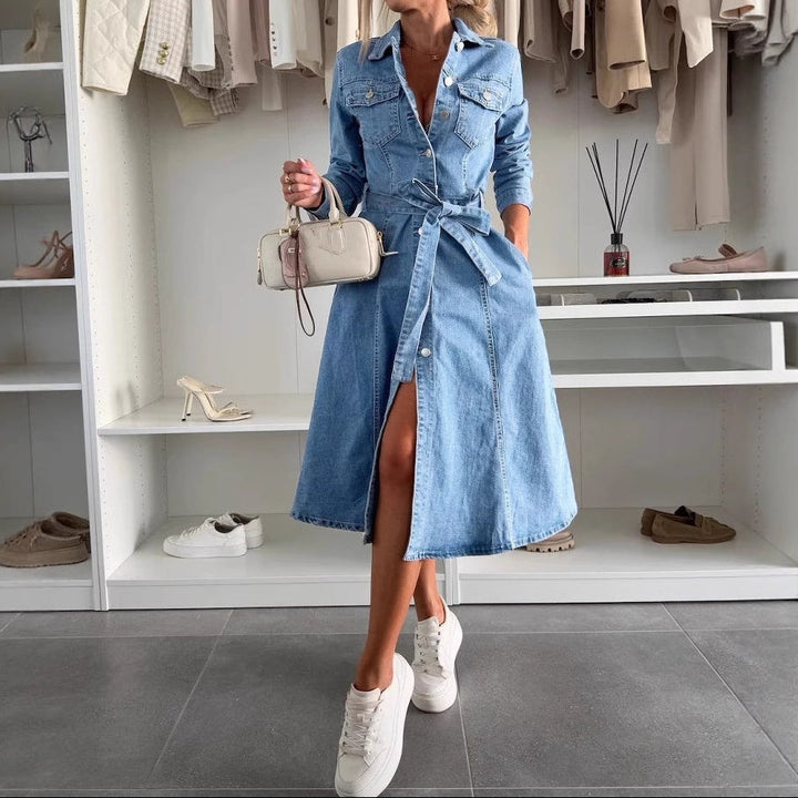 SVEA | Maxikleid mit Langen Ärmeln
