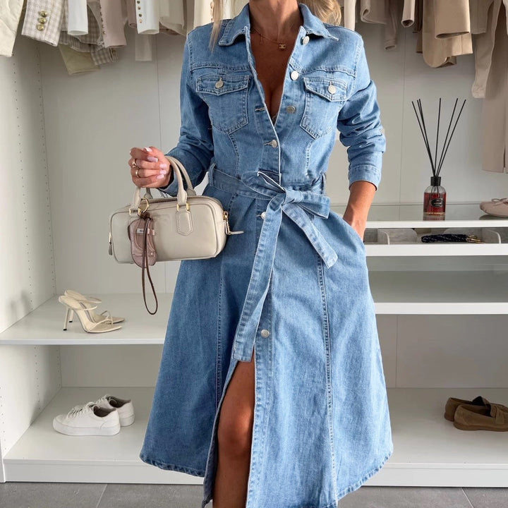 SVEA | Maxikleid mit Langen Ärmeln
