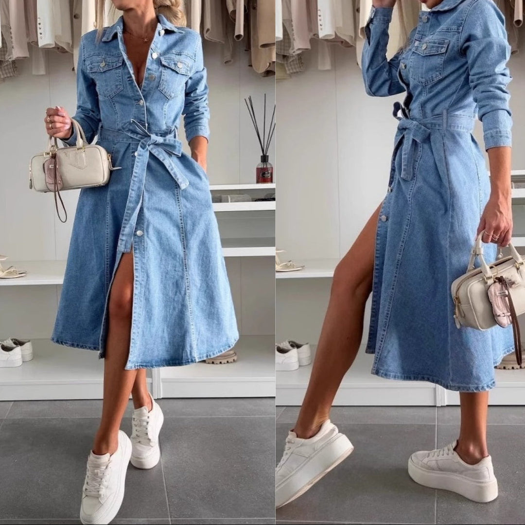 SVEA | Maxikleid mit Langen Ärmeln