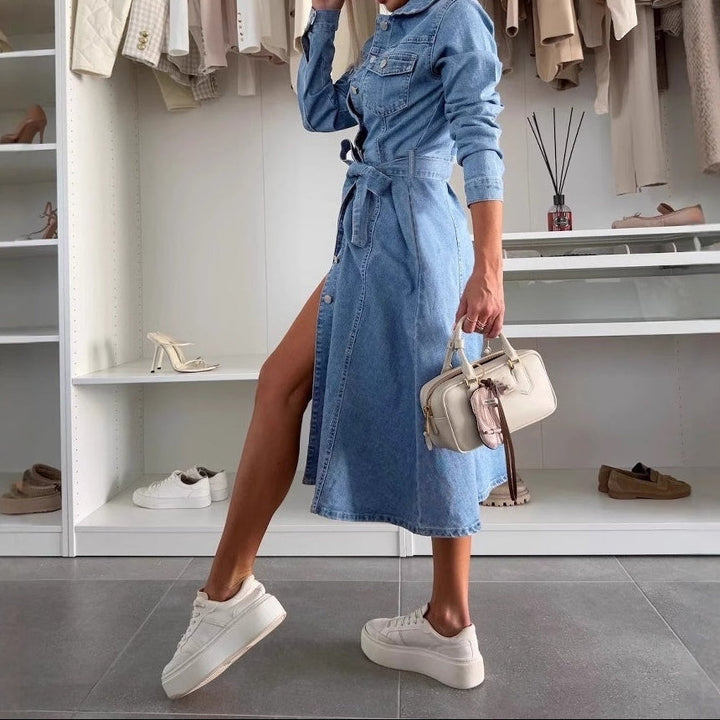 SVEA | Maxikleid mit Langen Ärmeln