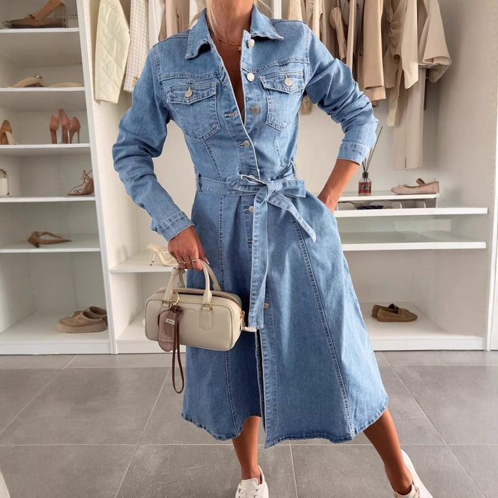 SVEA | Maxikleid mit Langen Ärmeln