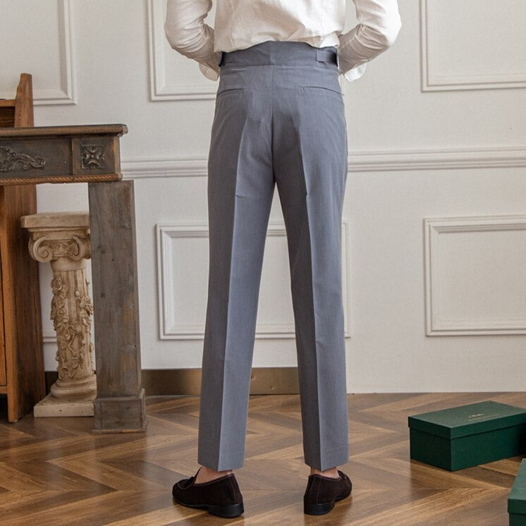 SVEA | Klassische Hose Mit Hoher Taille Und Schnallenverschluss Für Herren