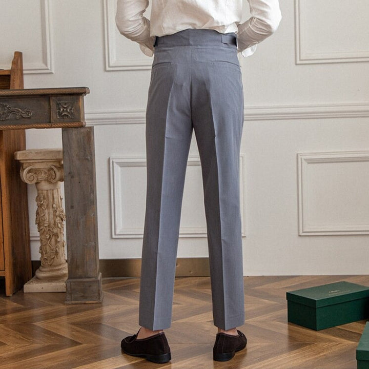 SVEA | Klassische Hose Mit Hoher Taille Und Schnallenverschluss Für Herren