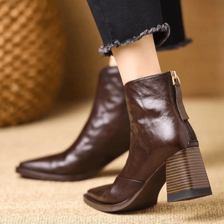 SVEA | Rosalie Luxuriöse Stiefeletten mit Mittelhohem Absatz