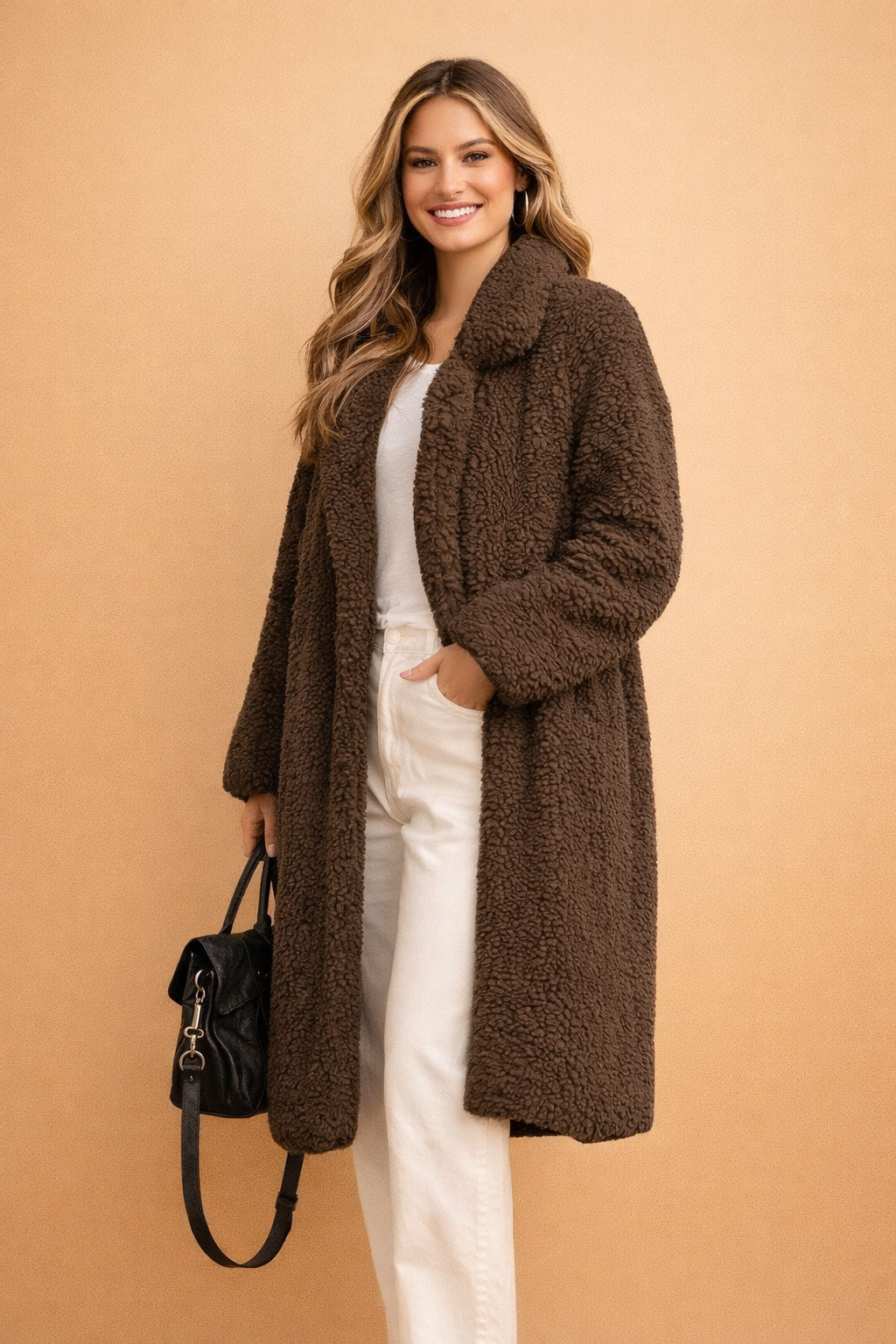 Jane | Elena Rousseau Long Coat Sweater