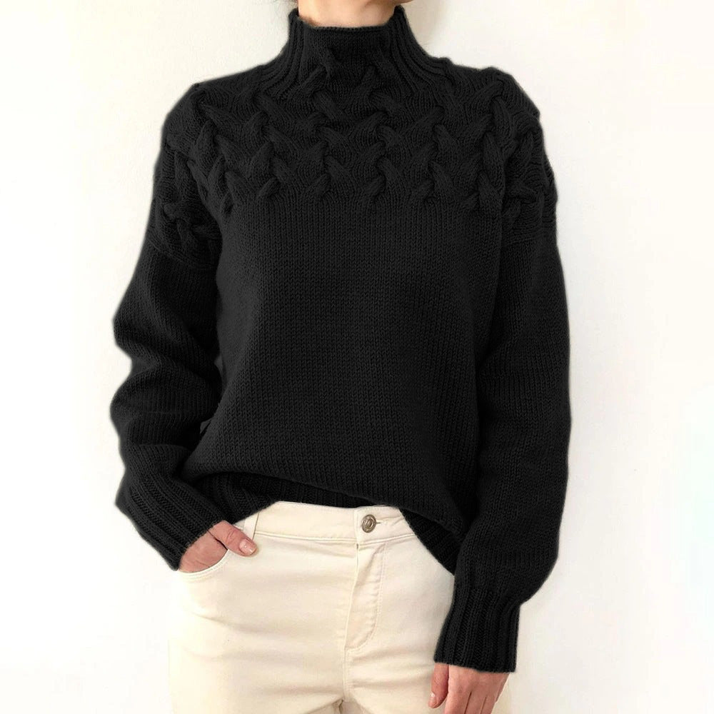 Jane | Warm Knit Turtleneck Sweater